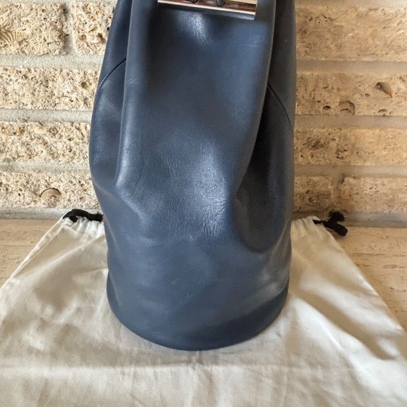 Building Block Navy Backpack Purse Bag Tassels Garment Bag - Picture 3 of 11